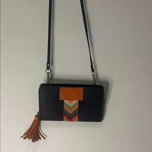 Black and Orange Crossbody Bag